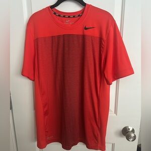 Nike Men's Red Dri-FIT Shirt